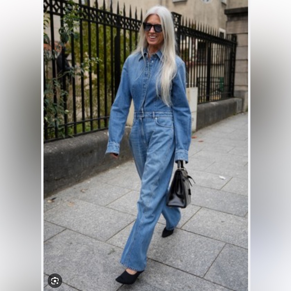 GANNI Denim Jumpsuit – Size EU 36 / US S – New Without Tags